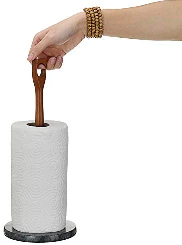 Wooden shops kitchen roll holder argos