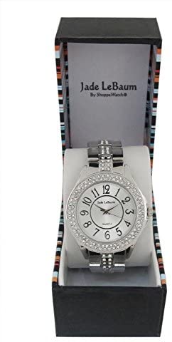 Jade LeBaum Silver Rhinestone Watch