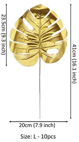 Artificial Palm Leaves (Gold)