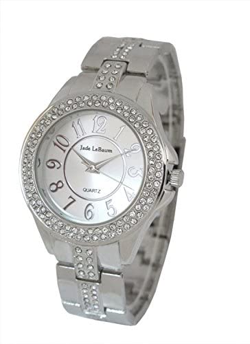 Jade LeBaum Silver Rhinestone Watch