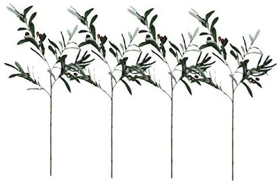 Artificial Olive Branches 4pcs