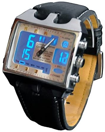 Referee Sports Leather Calendar Watch