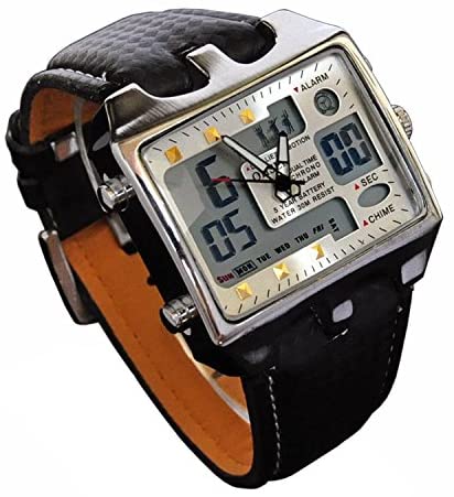 Referee Sports Leather Calendar Watch