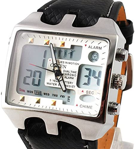 Referee Sports Leather Calendar Watch