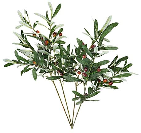 Artificial Olive Branches 4pcs