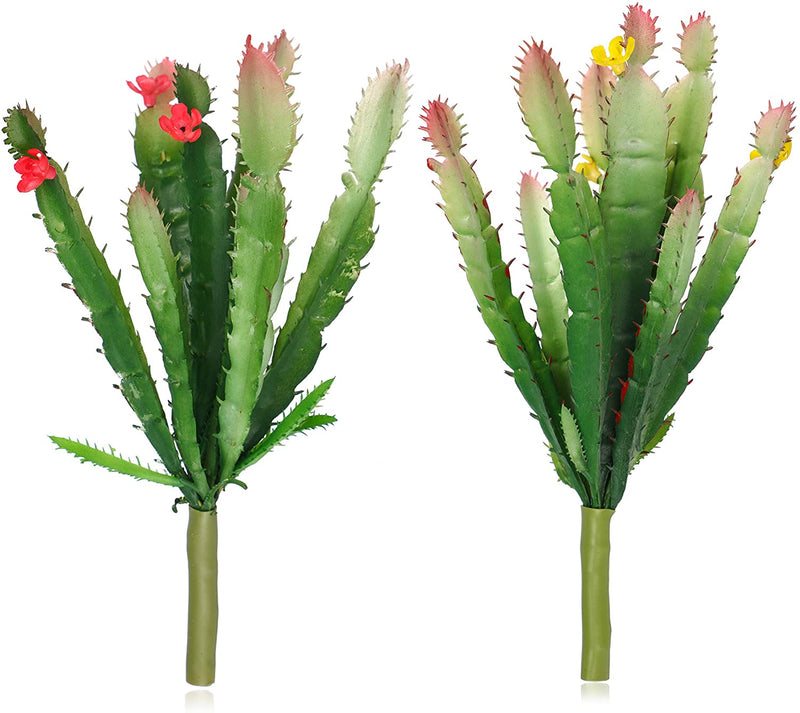 Artificial Succulent Cactus Picks 2pcs